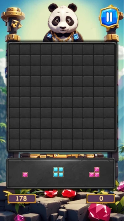 熊猫积木拼图(Panda blocks puzzle)
