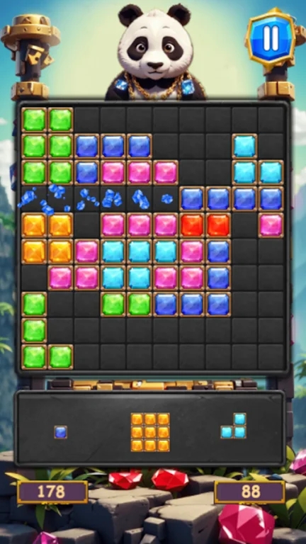 熊猫积木拼图(Panda blocks puzzle)