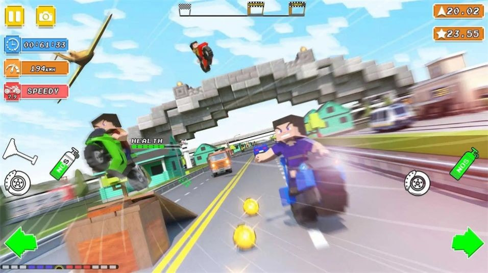 摩托积木驾驶(Blocky Bike Rider Moto Racing)