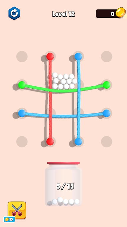 移动绳子落球