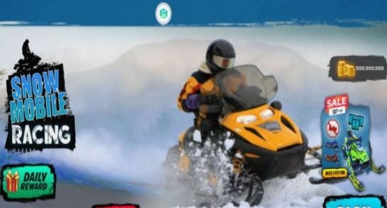 雪地摩托越野车冬季运动