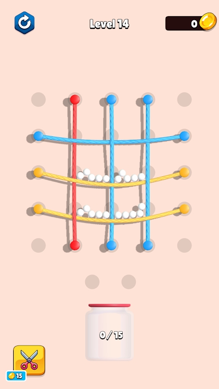 移动绳子落球
