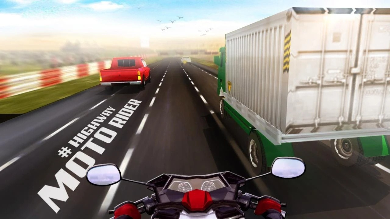 公路摩托车竞速赛游戏(Highway Moto Rider Traffic Race)