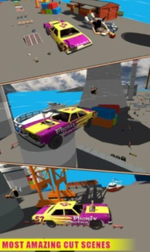 坡道起飞汽车Mega Ramp Car Jump
