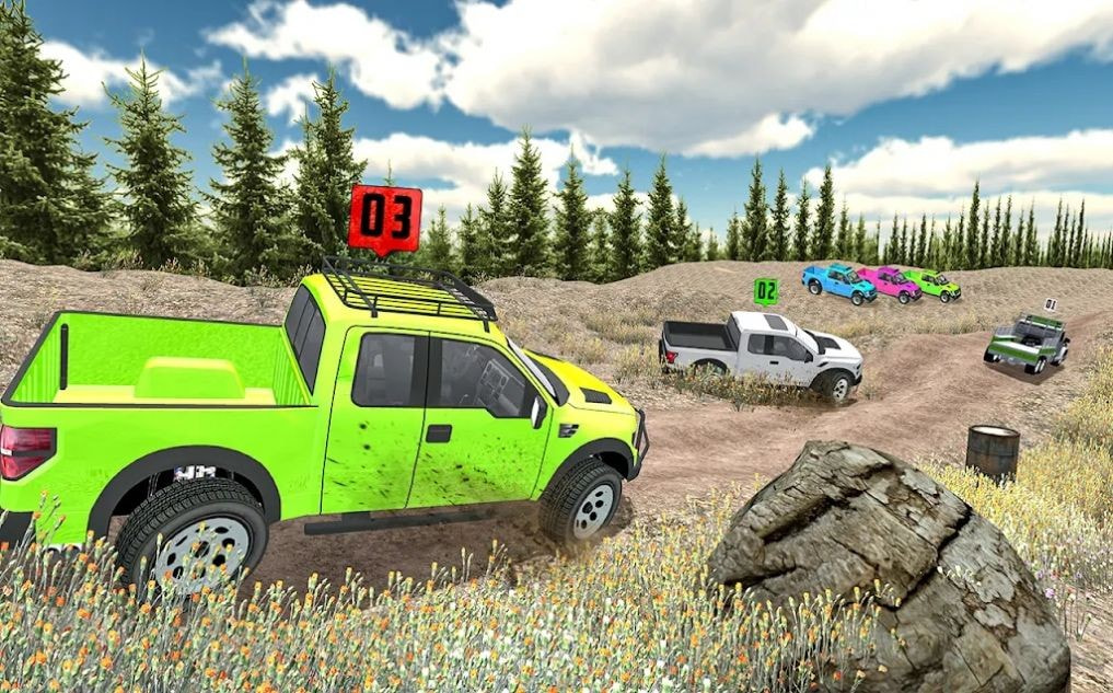 越野皮卡车赛车(Offroad Pickup Truck Racing)