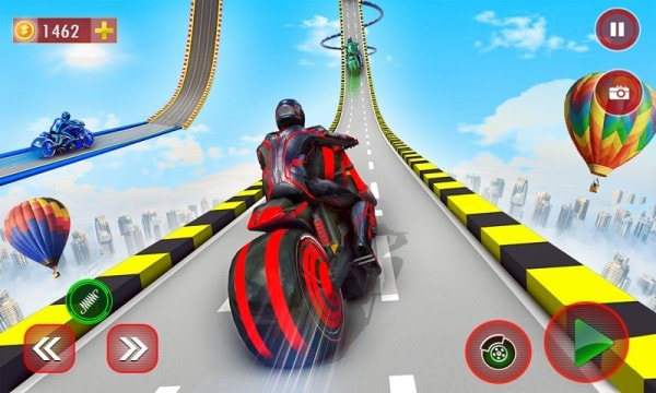 霓虹赛车坡道中文版(Light Bike Stunt)