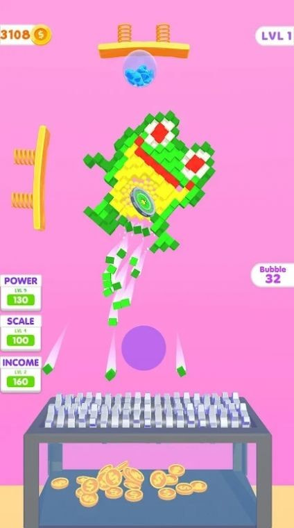 切割像素方块(Bubble Crusher)
