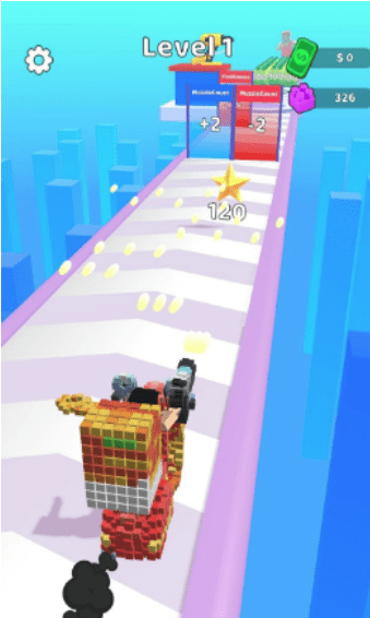 像素人跑射(Pixels Man Run)