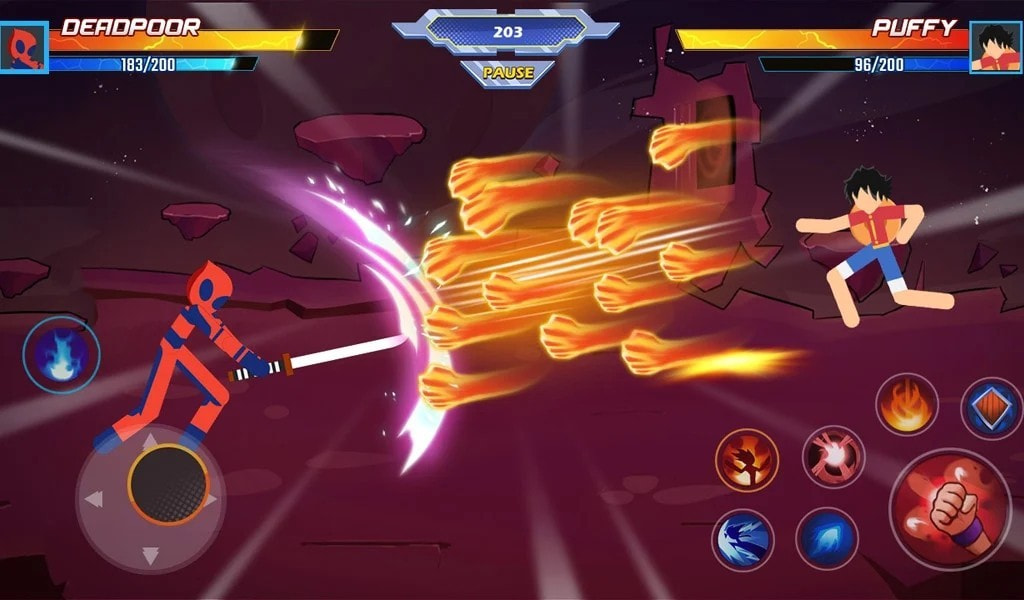 龙武士之战Stickman Fight Dragon Warrior