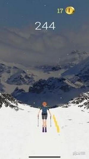 高山滑雪者