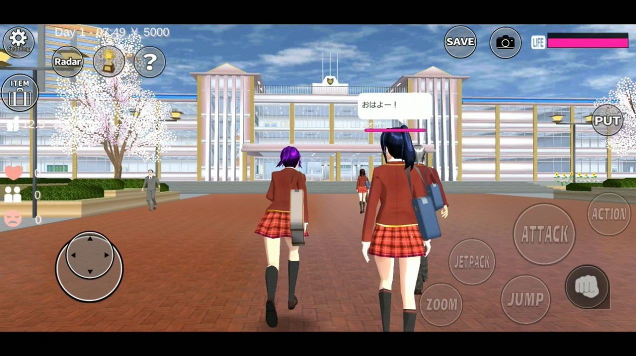 樱花校园大更新5套服装女新衣服(SAKURA SchoolSimulator)