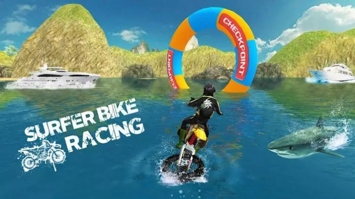 冲浪自行车赛(Surfer Bike Racing Game)