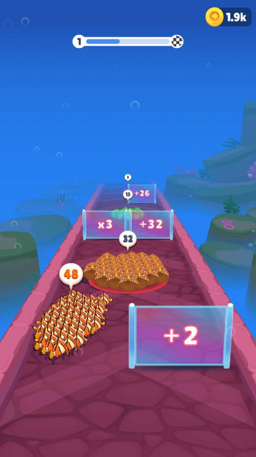 深海水母跑酷Fish Run 3D Count Master