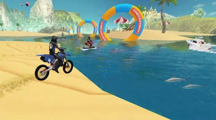 冲浪自行车赛(Surfer Bike Racing Game)