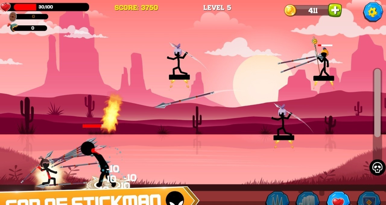 战斗火柴人弓箭手英雄（Stickman Archer Hero）