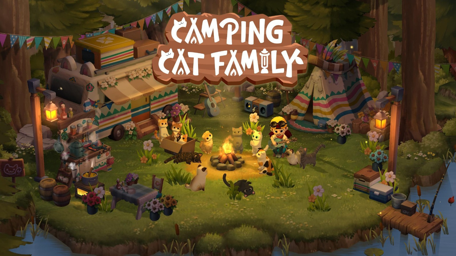 露营猫家族Camping Cat Family