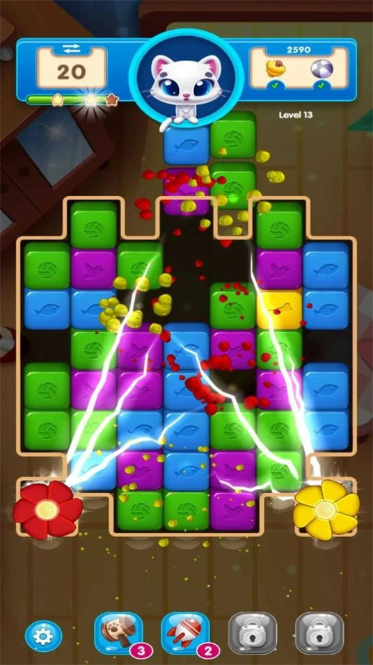 小猫方块积木(Kitten Pop Blocks)