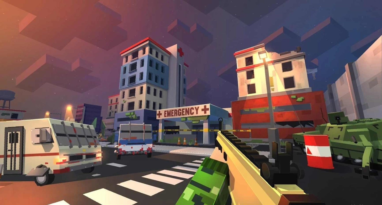 方块人僵尸末日生存(MultiGun Arena 3D Zombie Survival)