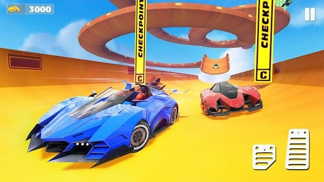 特技汽车竞赛汽车跳跃(Stunt Car Race)