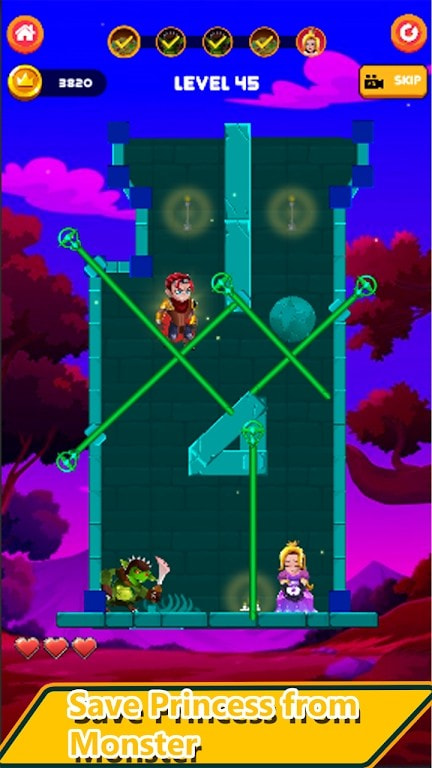 迷宫救援战士Rescue Warrior Pin Puzzle game