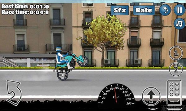 特技摩托车翘头游戏中文版下载-特技摩托车翘头游戏(Wheelie Challenge)安卓版v1.69